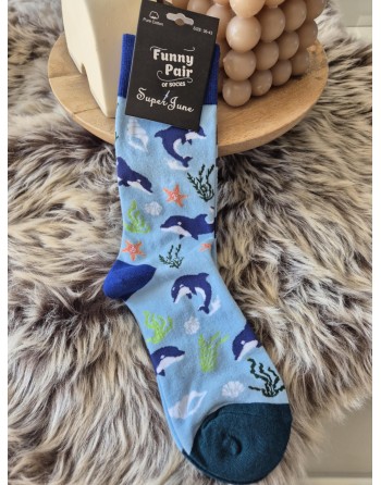 Chaussette funnyPair dauphin