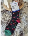 Chaussettes haute cerise Coton Bio BENY-052