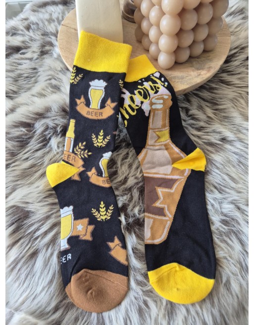 Chaussette hola Olivia Dépareillés noir bierre