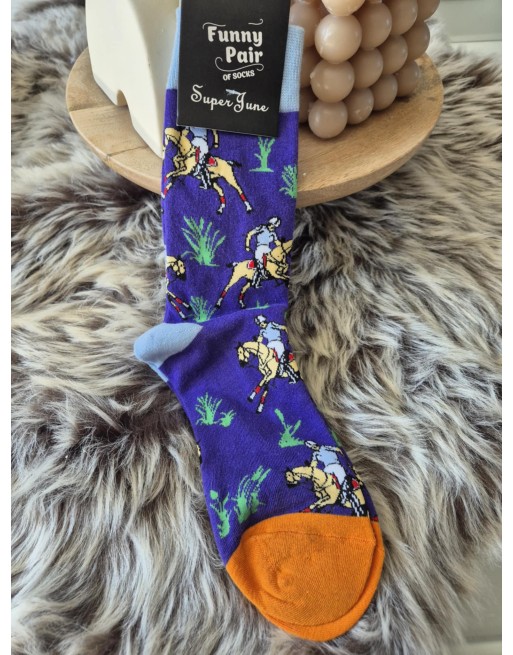 Chaussette funnyPair haute cavalier