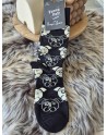 Chaussette funnyPair haute noir chien