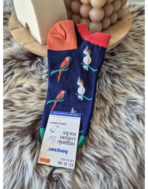 Chaussette courte peroquet en coton bio BENY-5604