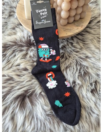 Chaussette funnyPair haute...