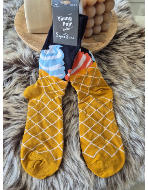 Chaussette funnyPair haute Glace