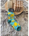 Chaussette funnyPair haute citron
