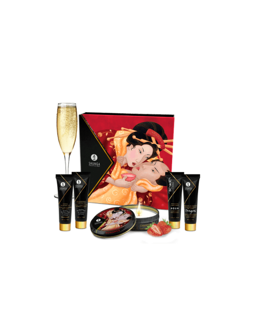 Kit Secret de Geisha - Vin pétillant à la fraise Kit Secret de Geisha - Vin pétillant à la fraise