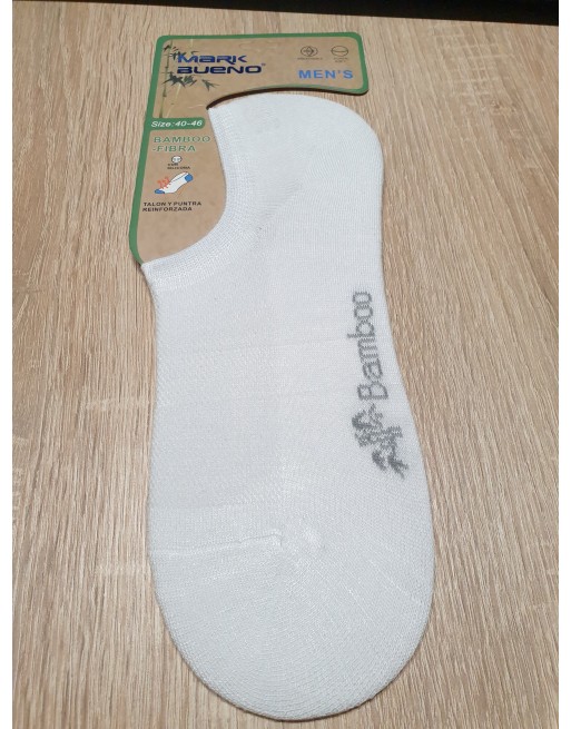 chaussette invisible en bamboo blanc