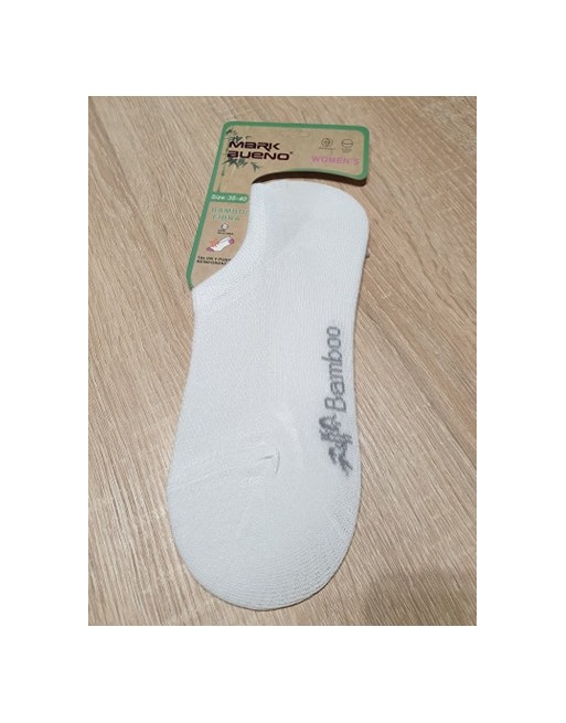 chaussette invisible en bamboo blanc