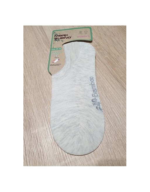 chaussette invisible en bamboo beige chiné