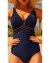 maillot de bain grande taille bleu