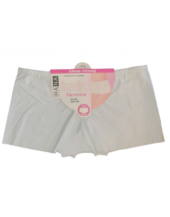 Boxer invisible blanc