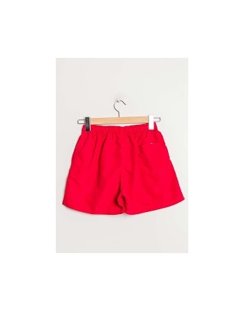 short de bain rouge