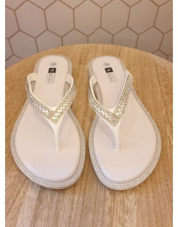 tong blanc brillant