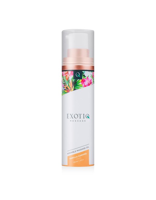 Huile de massage Exotiq caramel à la vanille - 100 ml