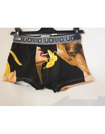 boxer dame et banane noir