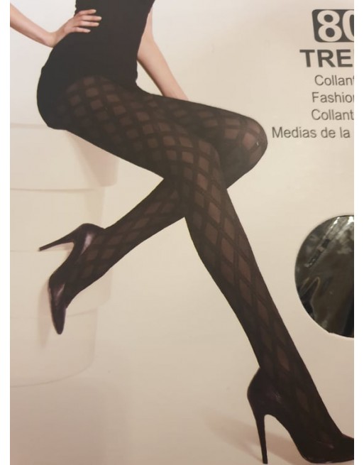 collant 80den losange divers couleurs
