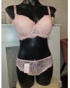 Ensemble rose bonnet D soutien-gorge + culotte