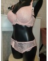 Ensemble rose bonnet D soutien-gorge + culotte