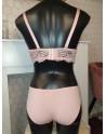 Ensemble rose bonnet D soutien-gorge + culotte