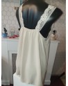 Top bretelle large en dentelle grande taille