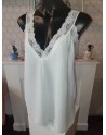 Top bretelle large en dentelle grande taille