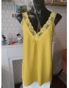 Top bretelle large en dentelle grande taille