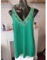 Top bretelle large en dentelle grande taille