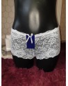 Shorty en dentelle blanc