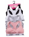 ensemble brassière + boxer rose
