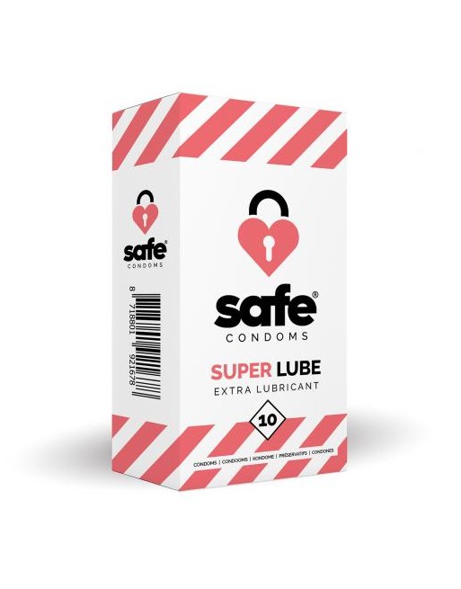 Préservatifs avec lubrifiant - Superlube - 10 unités