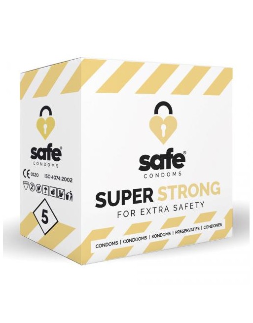 SAFE - Préservatifs - Super Strong - 5 unités