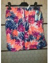 Short de bain corail fluo