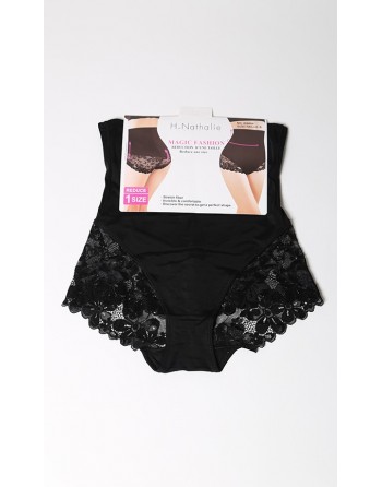 Culotte gainante dentelle noir