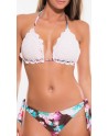 Bikini triangle et tanga rose taille S