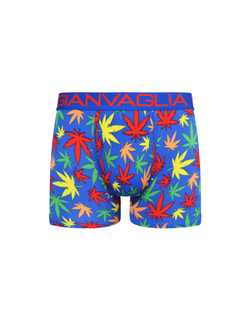 Boxer Homme en Coton GIANVAGLIA® Deluxe bleu