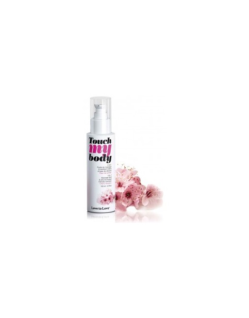 Massage + Lubrifiant Touch My Body Fleur de Cerisier - 100 ml