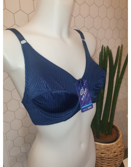 soutien-gorge à armature bleu marine C