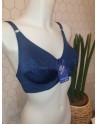 soutien-gorge à armature bleu marine C