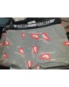 Boxer homme bouche gris