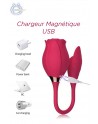 Rose Miss Coyness double stimulateur Clitoris Zones érogènes USB