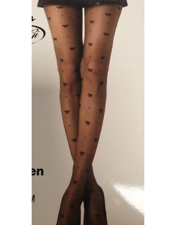 collant noir 40 den motifs...
