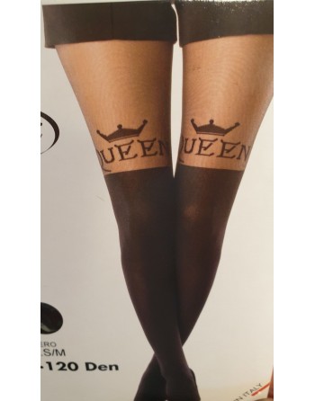 Collant effet chaussette Queen