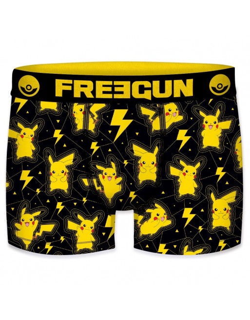 Boxer freegun noir mini pikachu