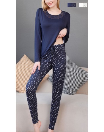 Pyjama femme doux pull +...