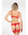 Ensemble 3 pièces avec soutien-gorge Marzia - Rouge