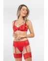 Ensemble 3 pièces avec soutien-gorge Marzia - Rouge