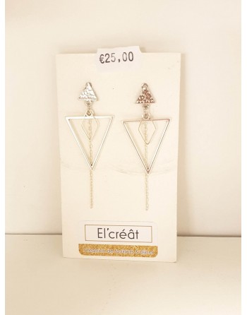 boucle d'oreille argenté...