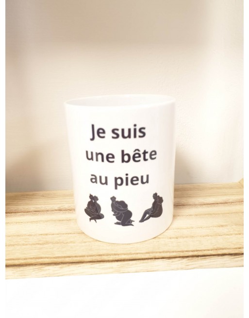 Mug je suis une bête au pieu