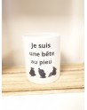 Mug je suis une bête au pieu