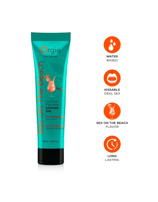 Lube Tube Cocktail Sex on the Beach lubrifiant base eau 100ml